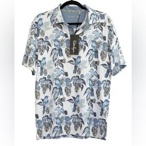 NWT Walter Hagen Mens Golf Polo Shirt Hops Birdies 11 Novelty Print Size Small‎